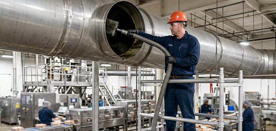 Food Processing Facility Duct Cleaning in Sweetwater