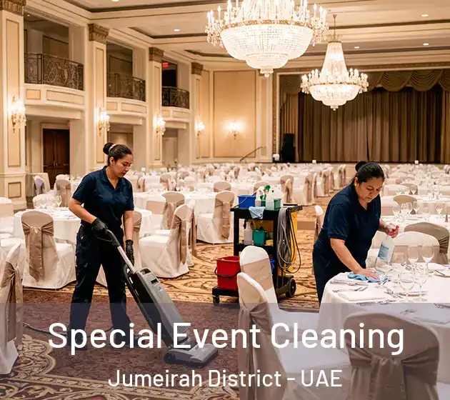 Special Event Cleaning Jumeirah District - UAE
