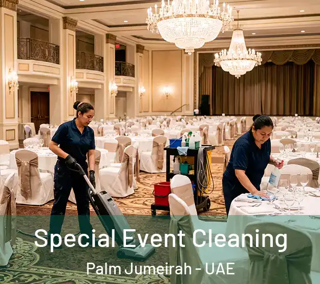 Special Event Cleaning Palm Jumeirah - UAE